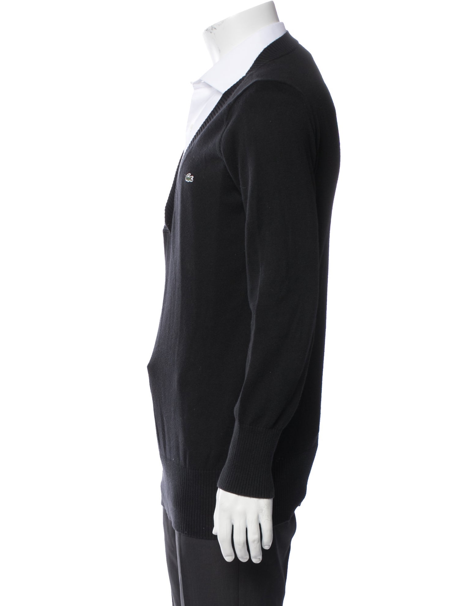 Lacoste V-Neck Long Sleeve Cardigan