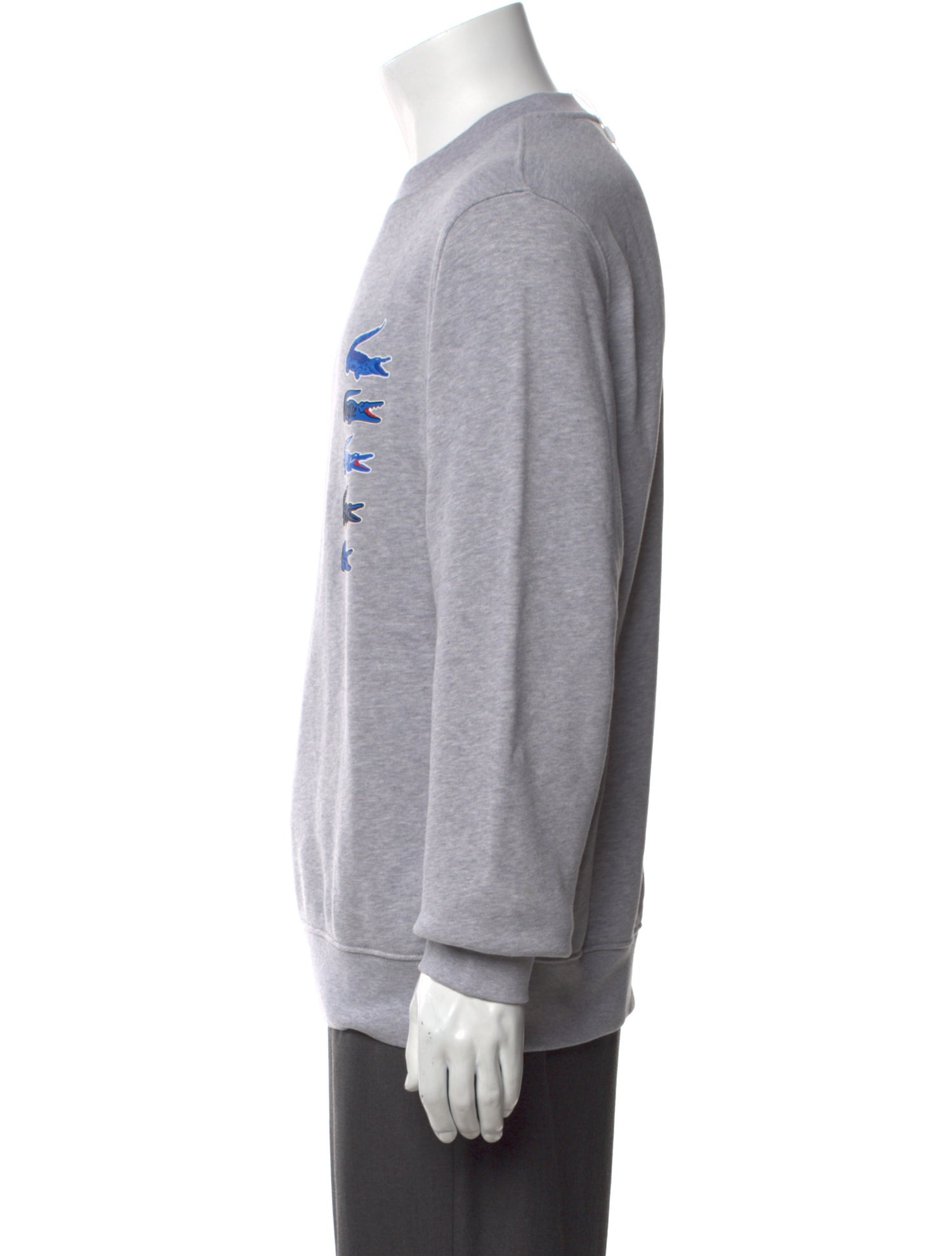 Lacoste Graphic Print Crew Neck Pullover