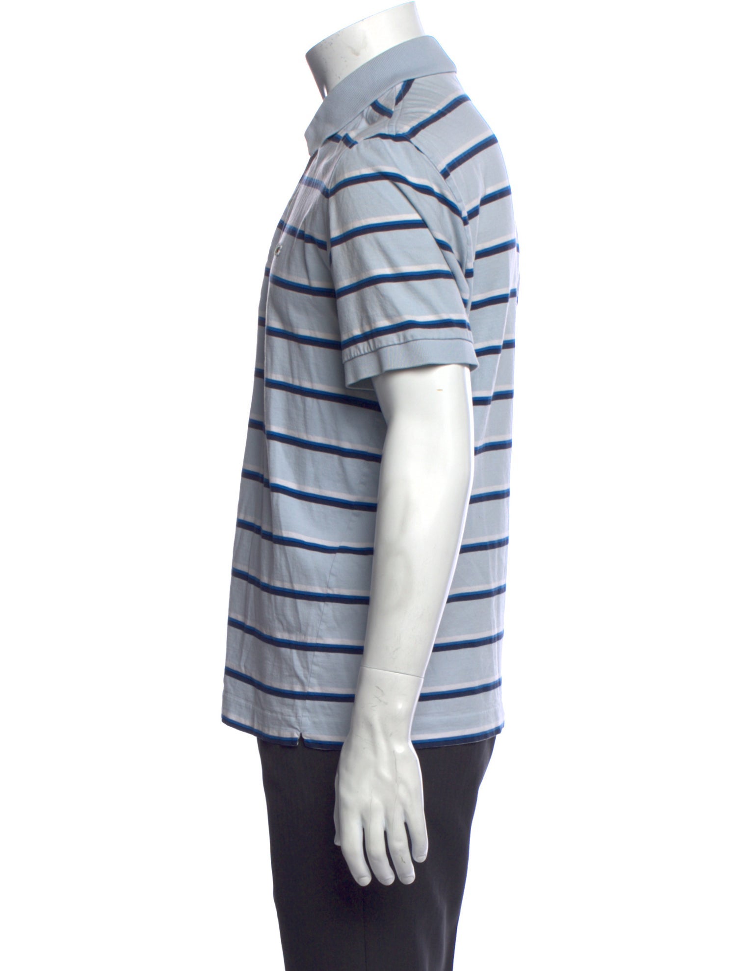 Lacoste Striped Crew Neck Polo Shirt
