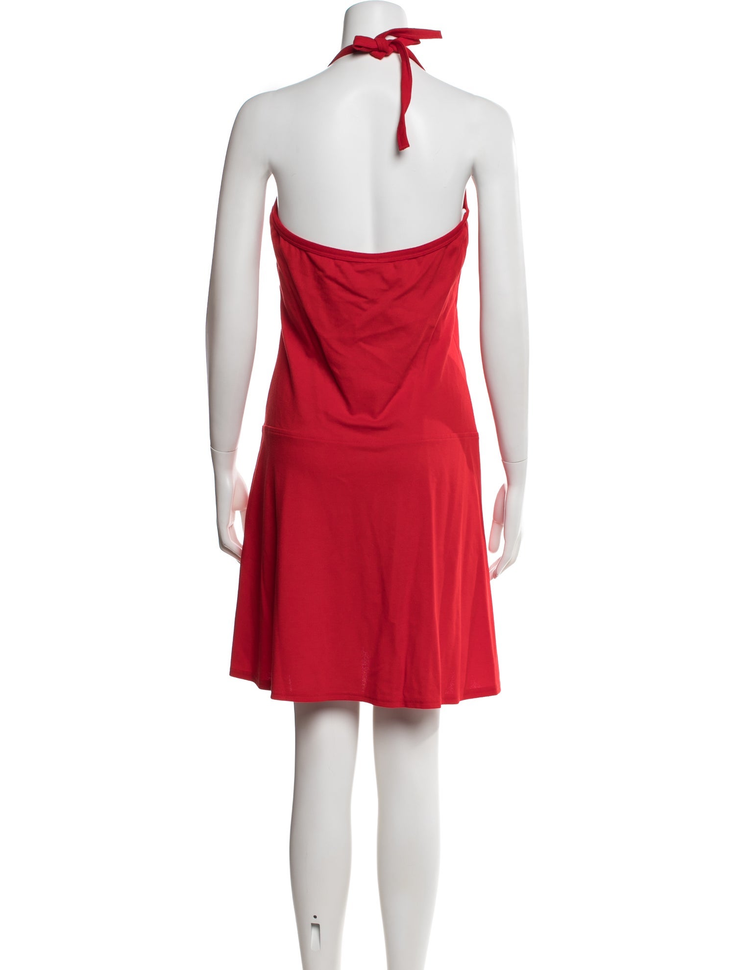 lacoste red dress Halterneck Mini Dress w/ Tags