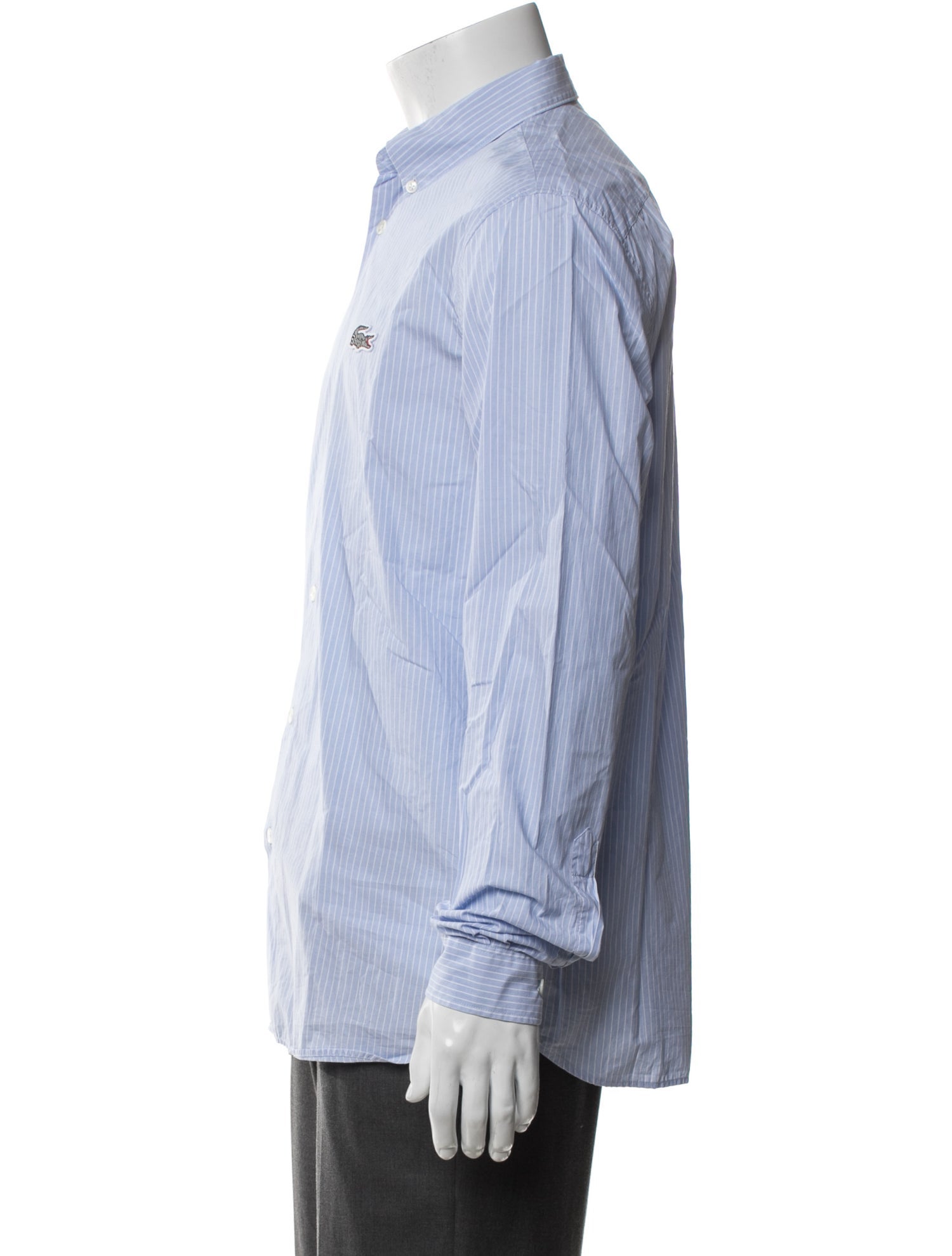 Lacoste Striped Long Sleeve Dress Shirt
