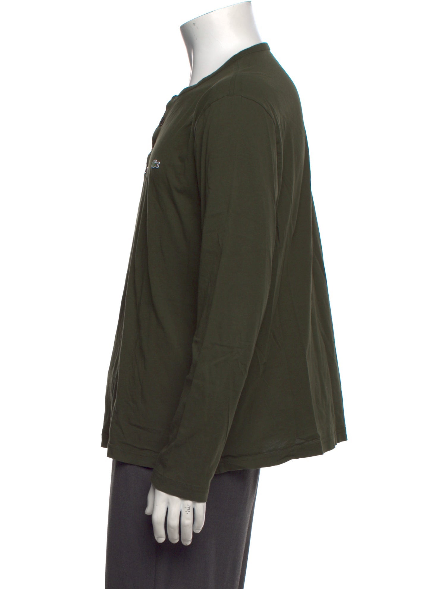 Lacoste Crew Neck Long Sleeve Henley