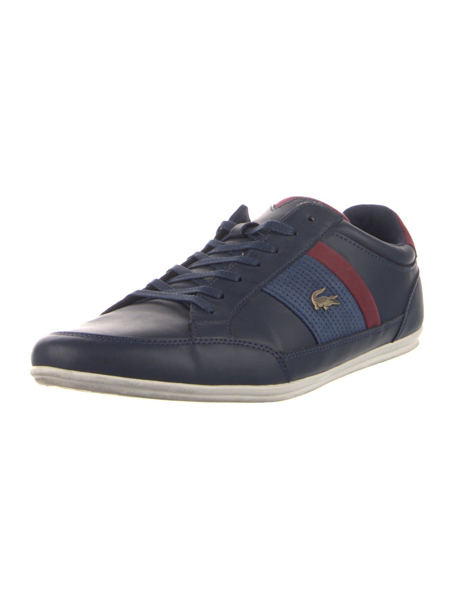 Lacoste Leather Striped Sneakers