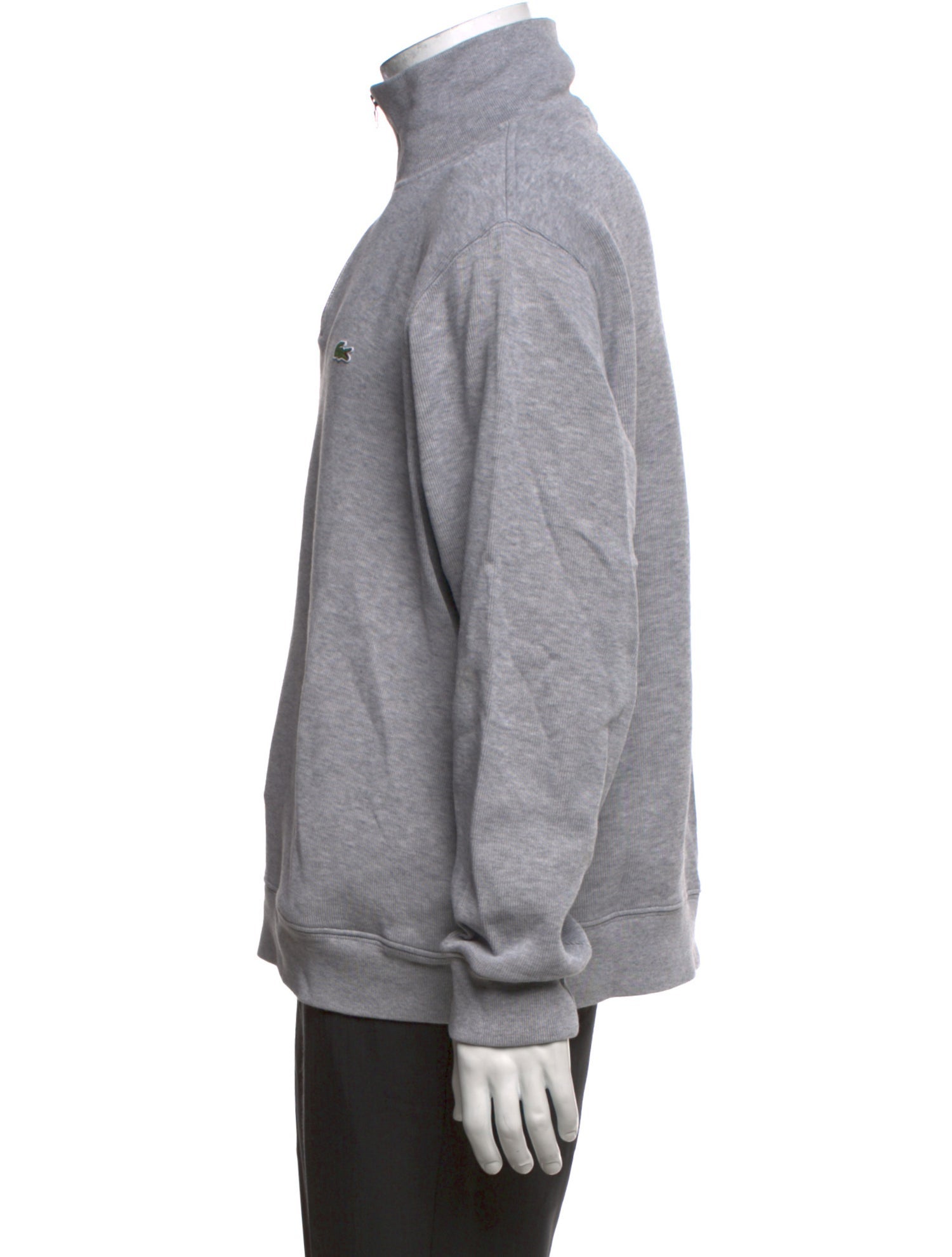 Lacoste Mock Neck Long Sleeve Pullover