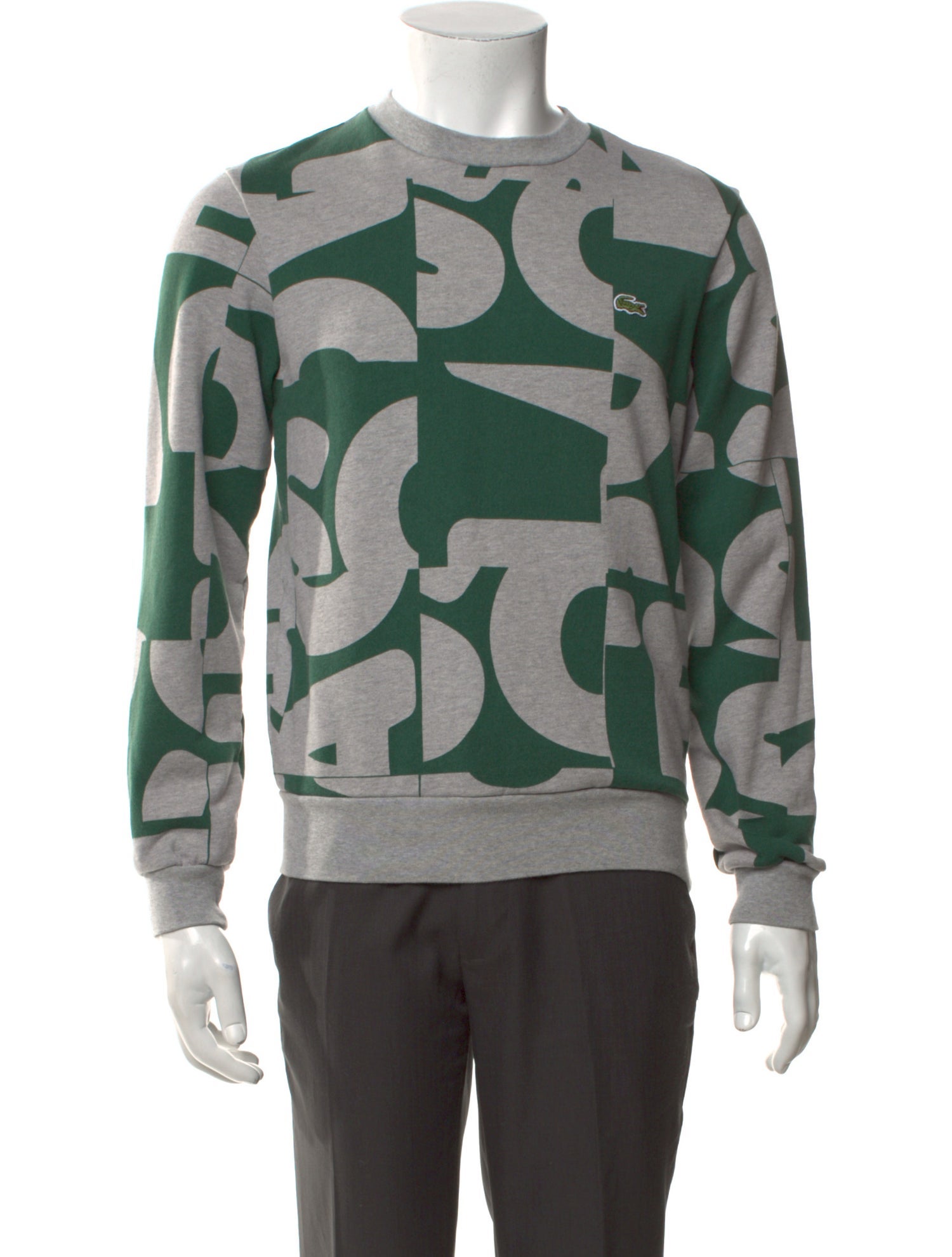 Lacoste Graphic Print Crew Neck Pullover