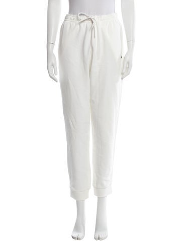 Pre-owned Lacoste Straight Leg Pants In White