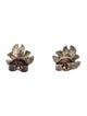 Links of London Pearl Lily Pad Stud Earrings
