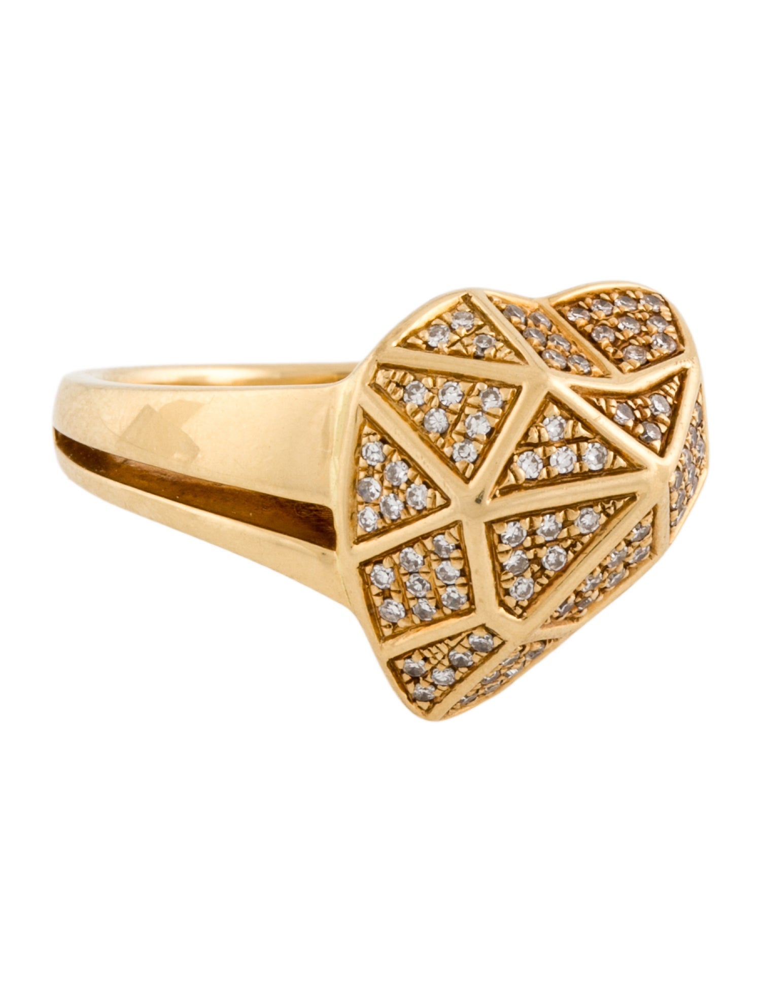 Links of London 18K Diamond Geometric Heart Cocktail Ring
