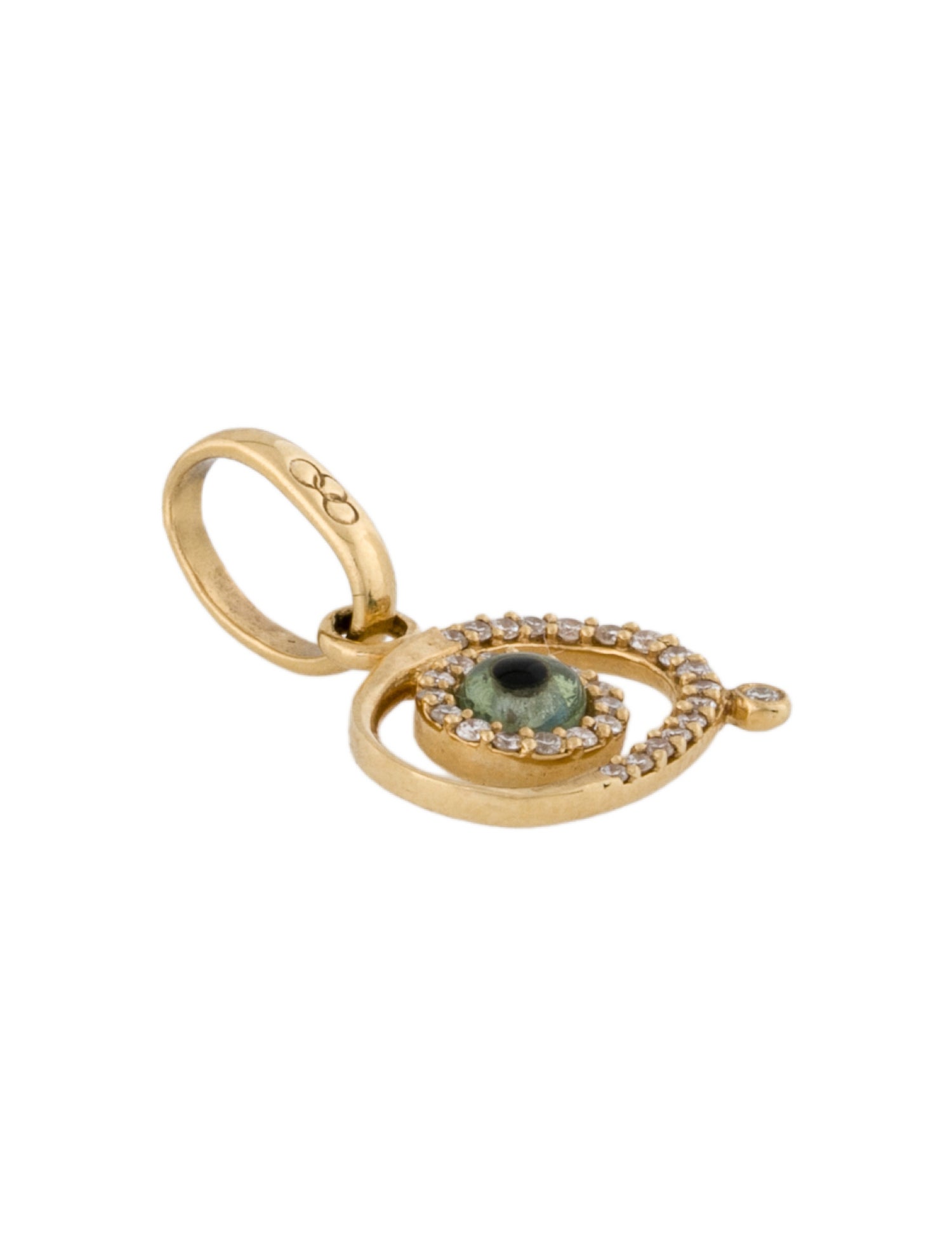 Links of London 18K Diamond & Glass Evil Eye Charm