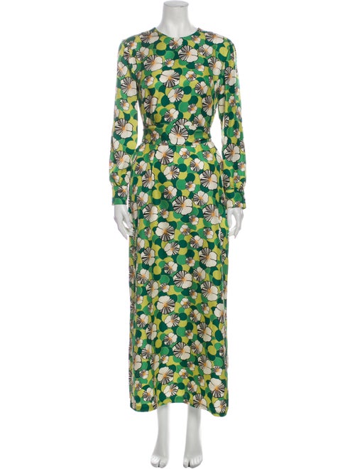 La DoubleJ Silk Long Dress w/ Tags Green
