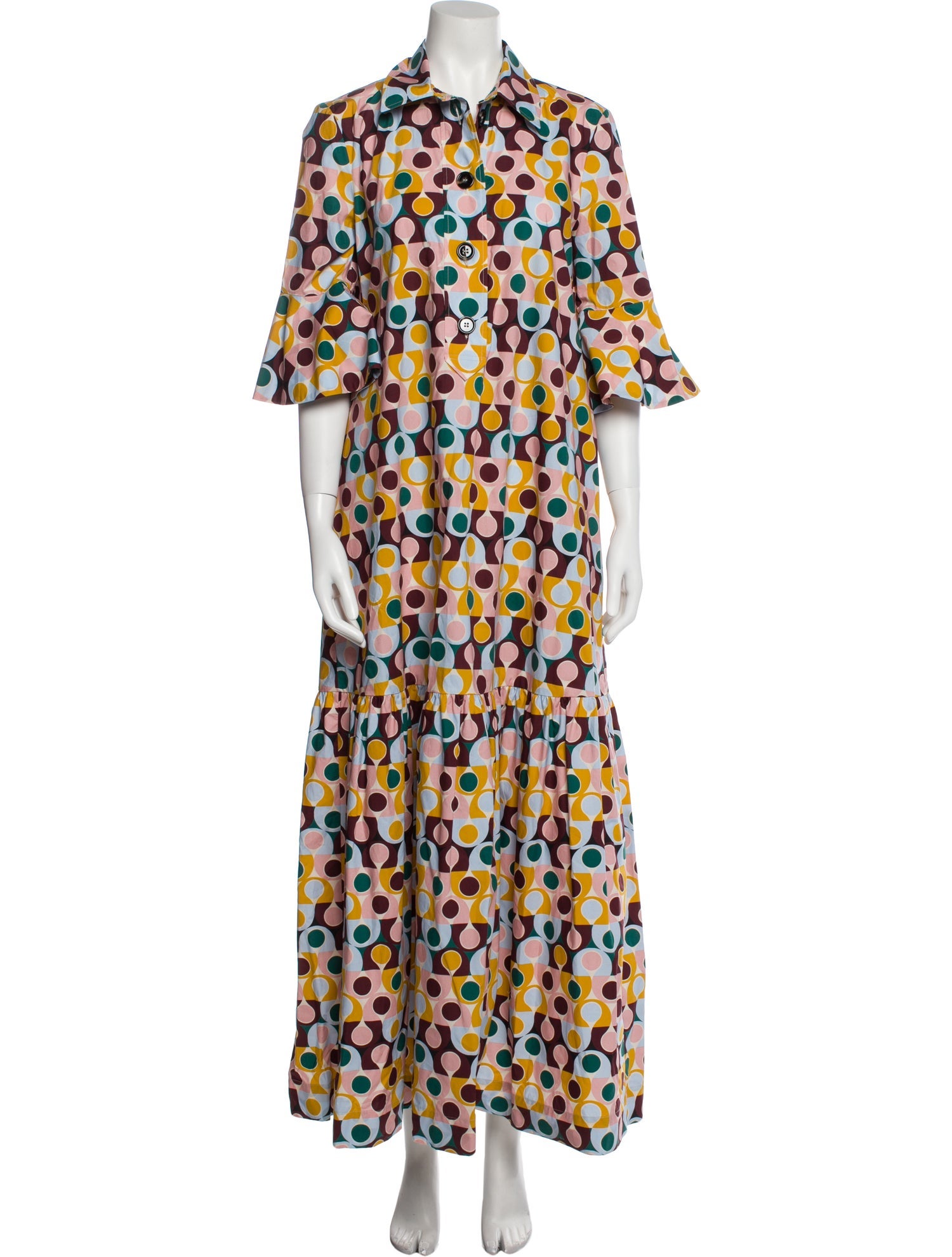 La DoubleJ Printed Long Dress Pink Dresses, Clothing WLDBJ27972