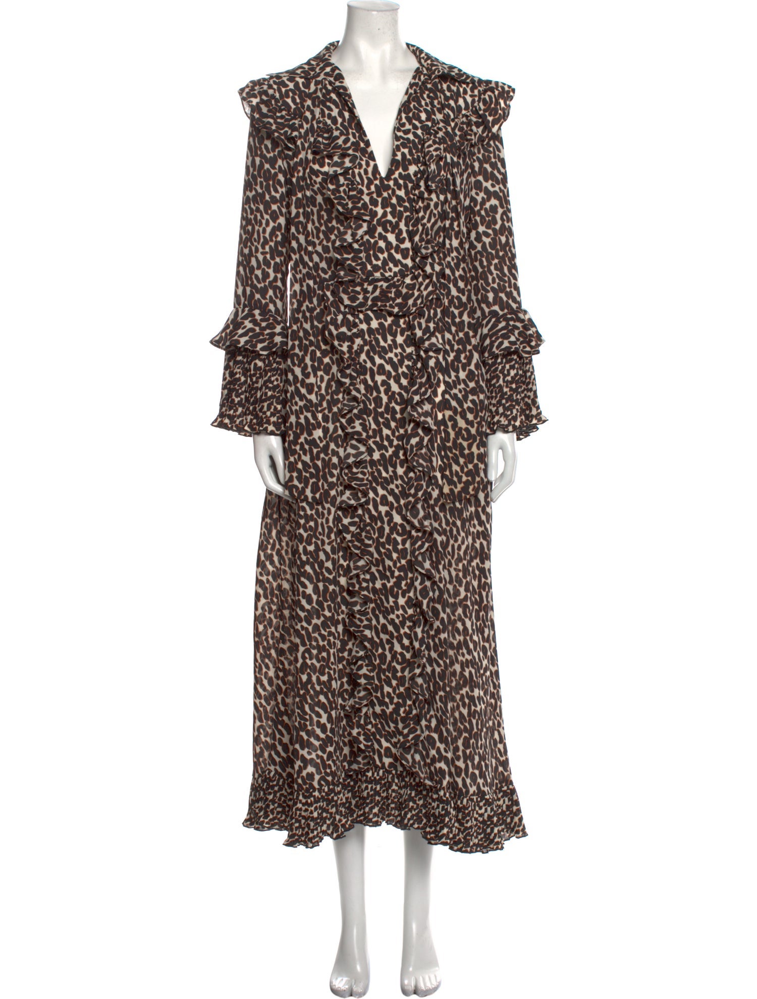 La DoubleJ Animal Print Long Dress - Neutrals Dresses, Clothing ...