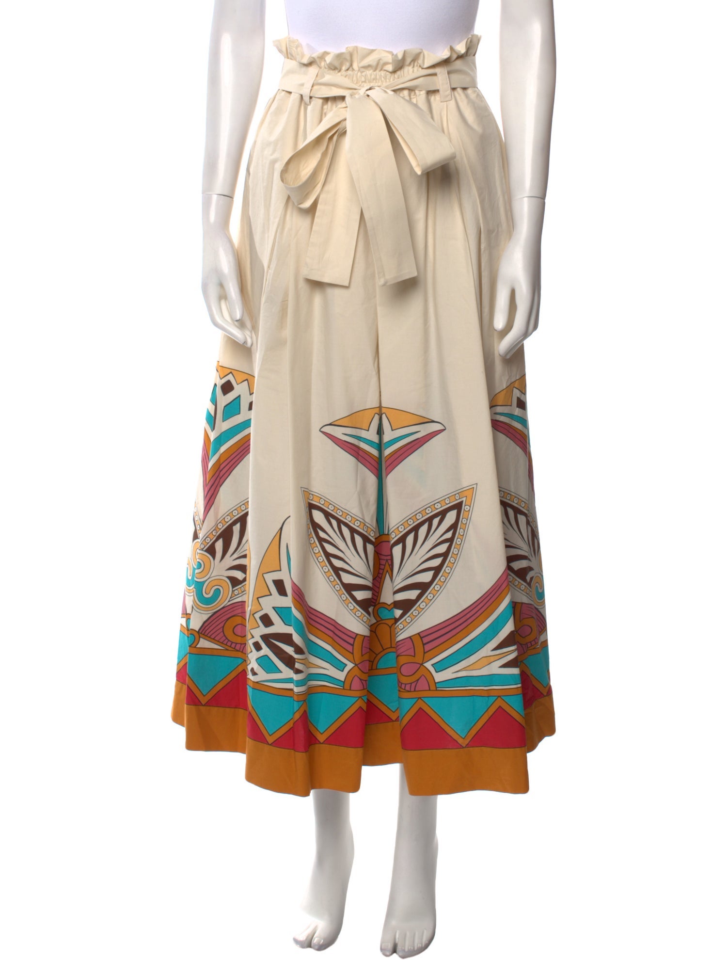 La DoubleJ Printed Midi Length Skirt