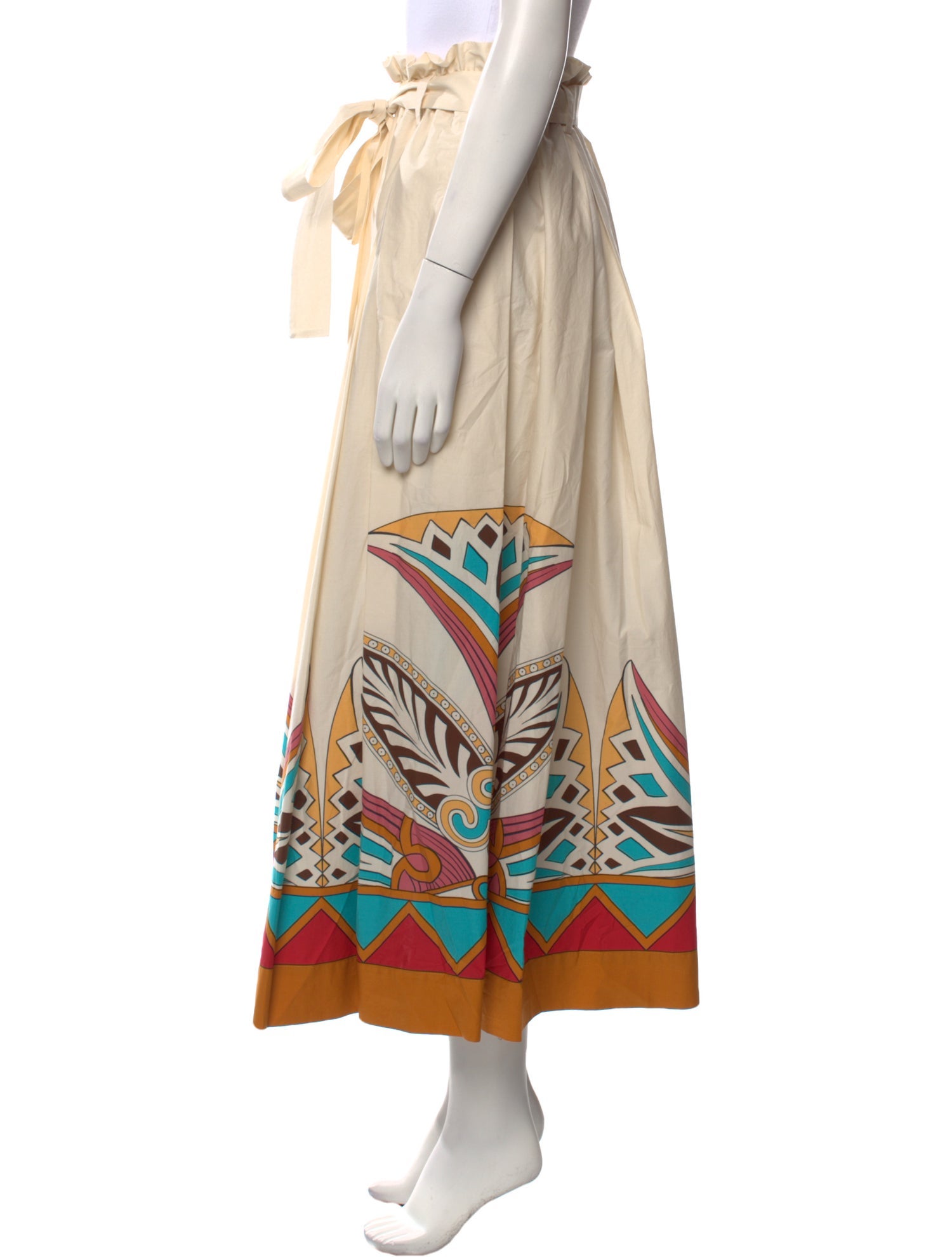 La DoubleJ Printed Midi Length Skirt