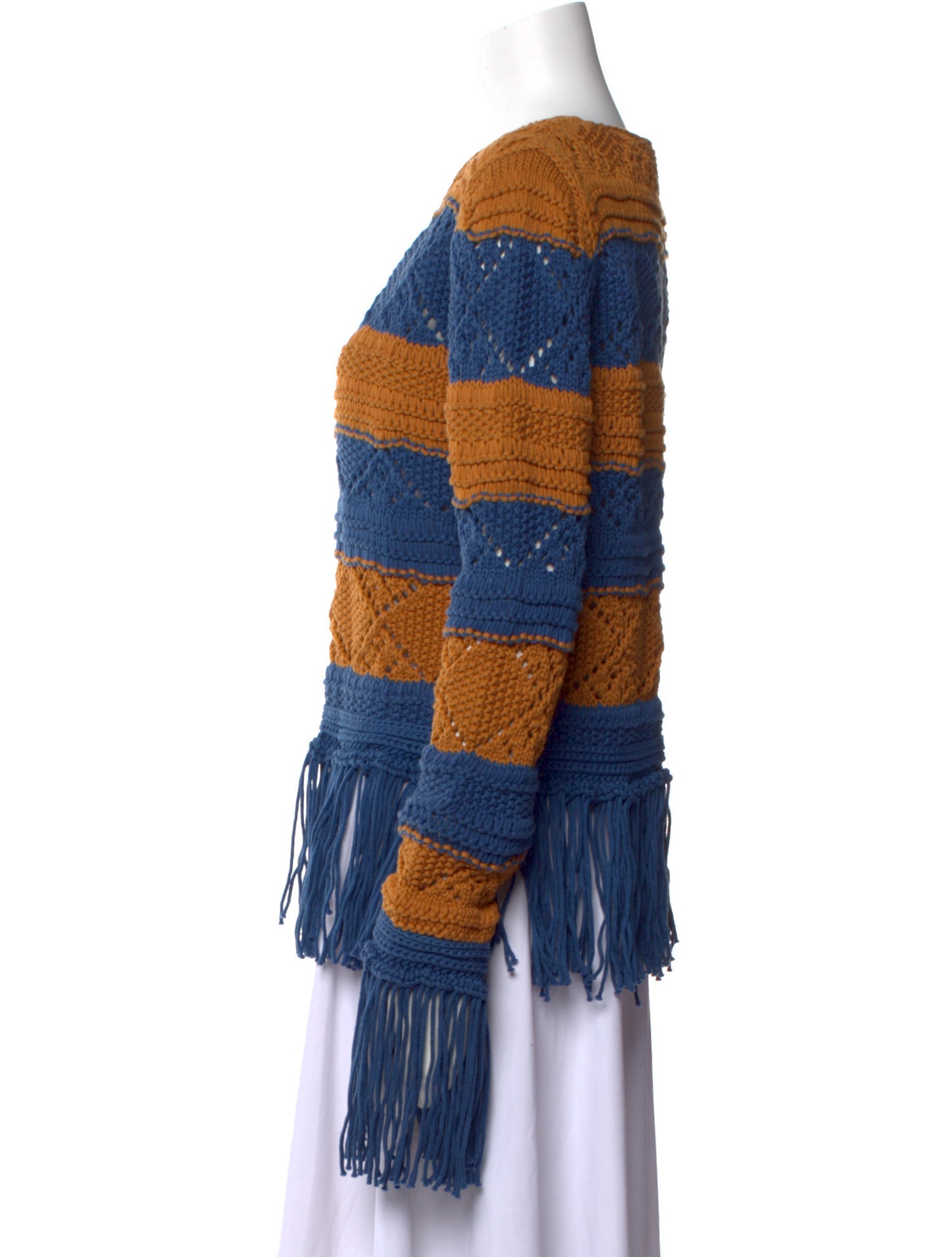 La DoubleJ Striped Square Neckline Sweater w/ Tags