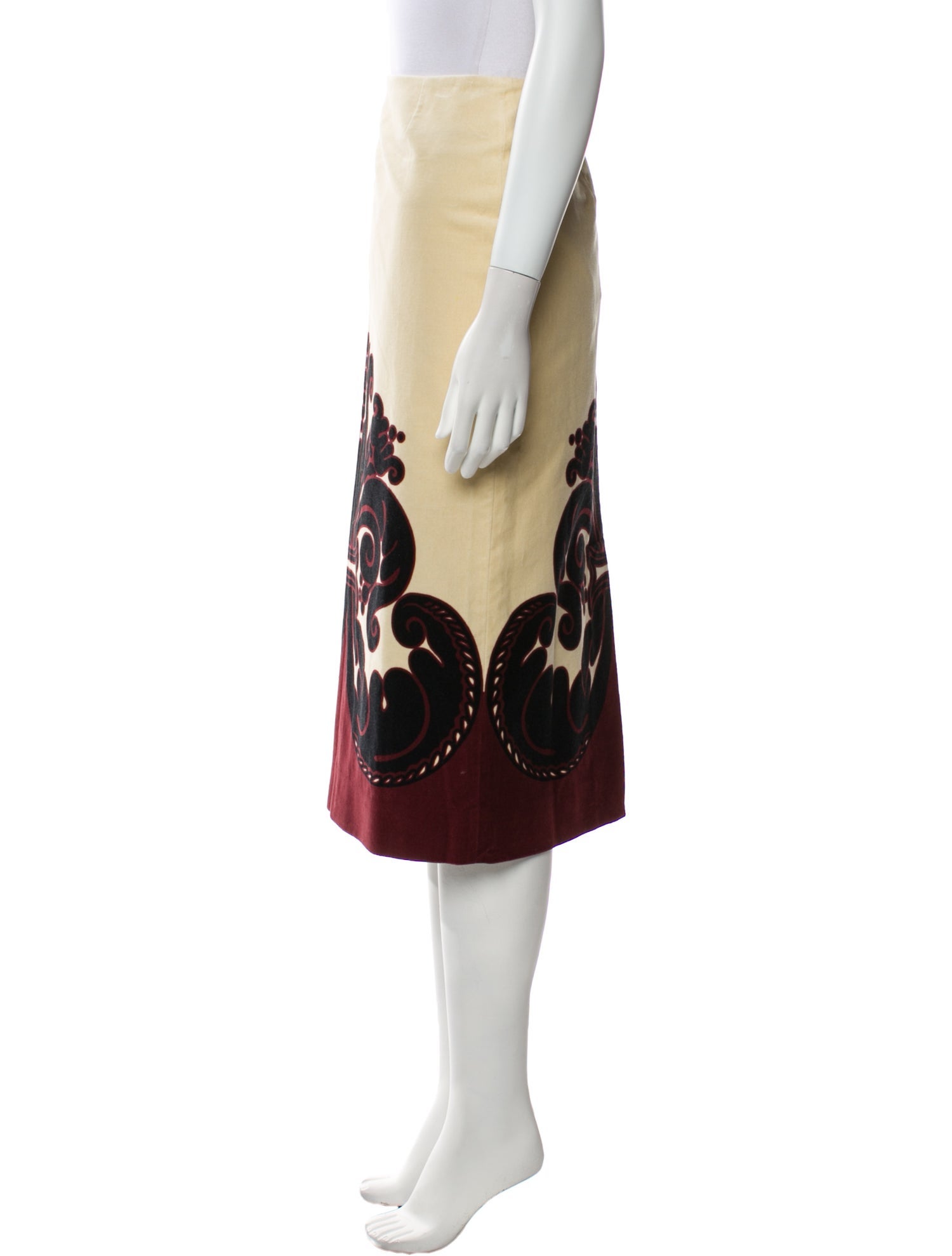 La DoubleJ Printed Midi Length Skirt w/ Tags