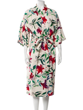 La DoubleJ Floral Print Trench Coat