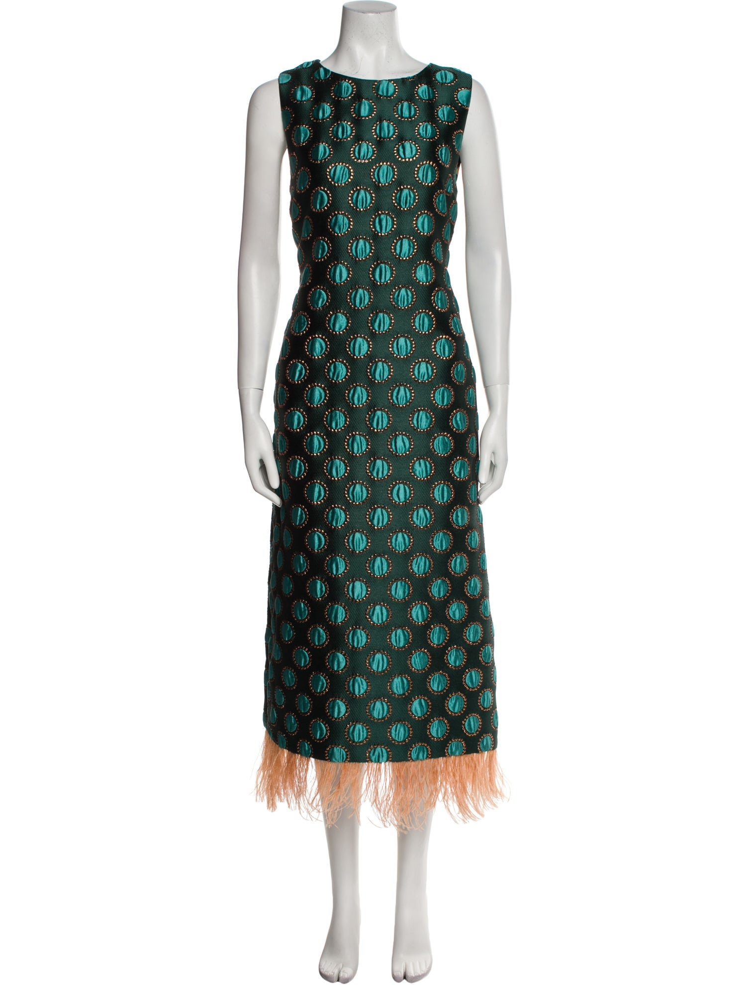 La DoubleJ Polka Dot Print Long Dress