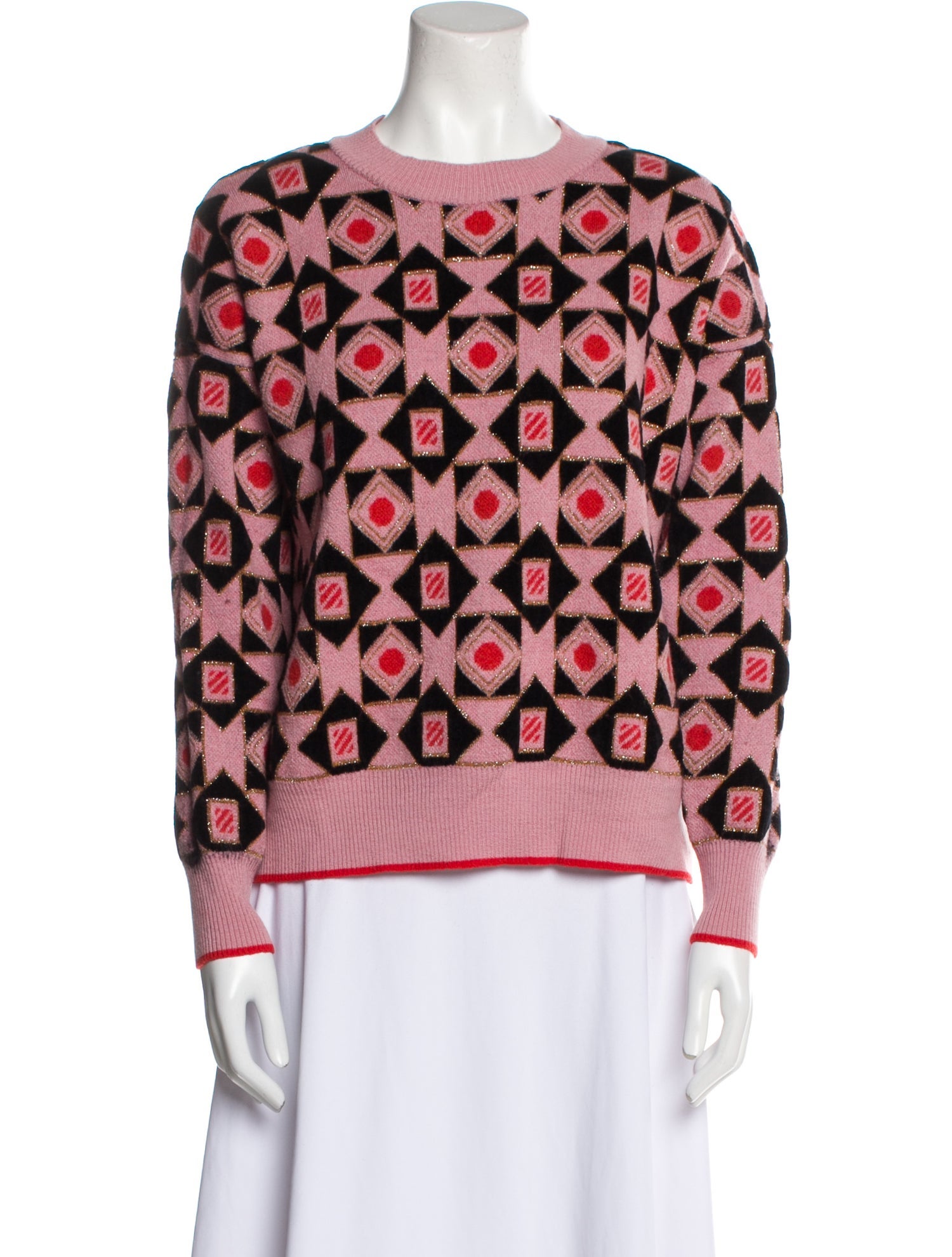 La DoubleJ Wool Printed Sweater