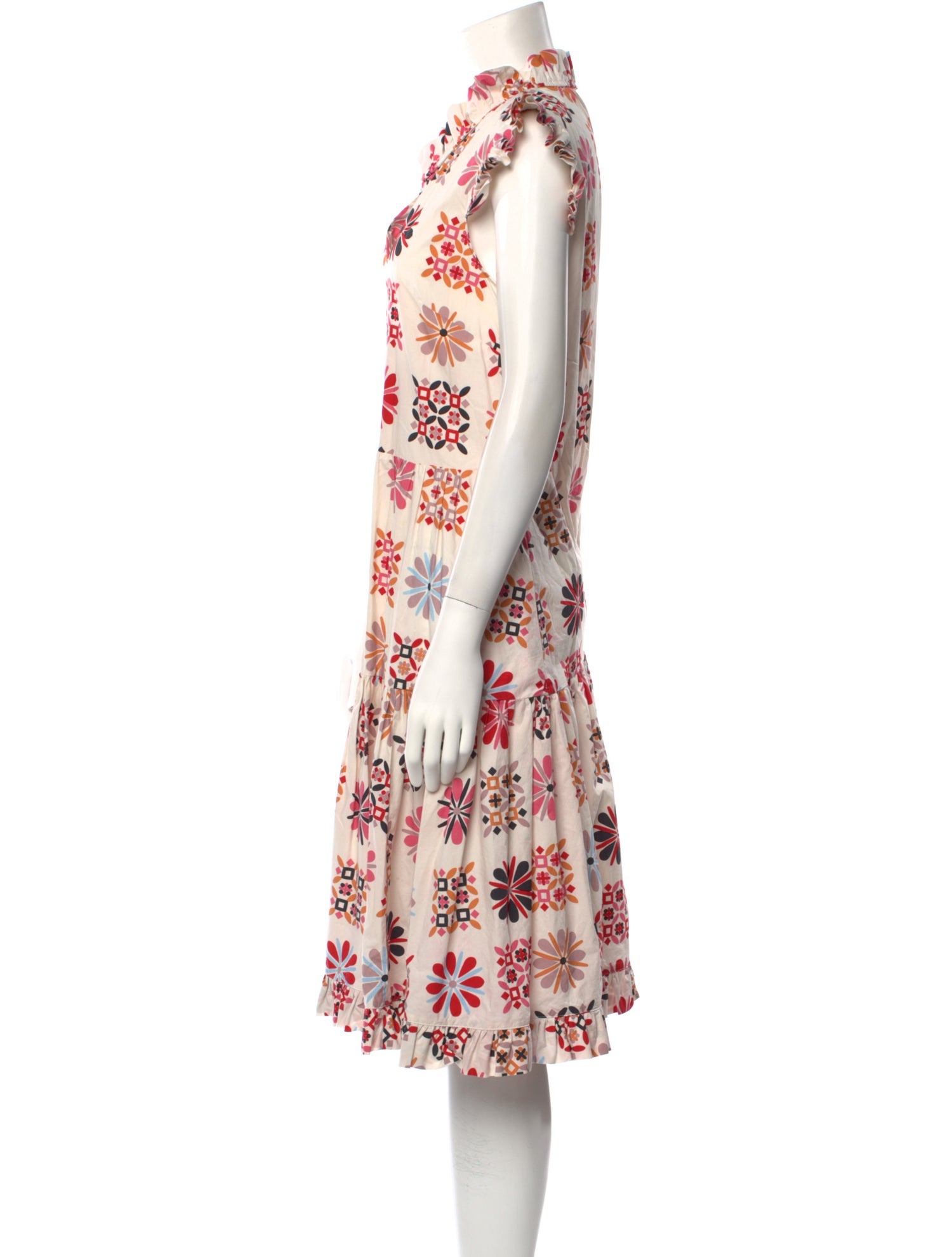 La DoubleJ Floral Print Midi Length Dress