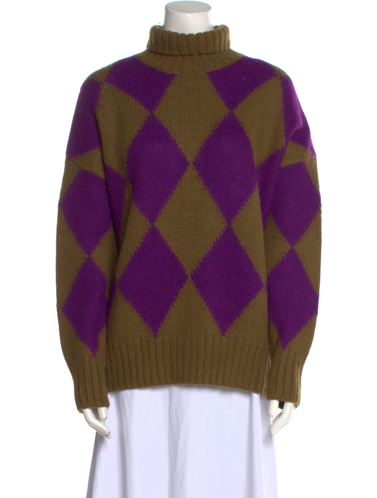 La DoubleJ Printed Turtleneck Sweater