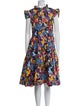 La DoubleJ Floral Print Midi Length Dress