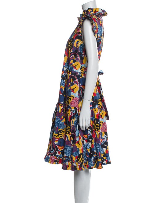 La DoubleJ Floral Print Midi Length Dress