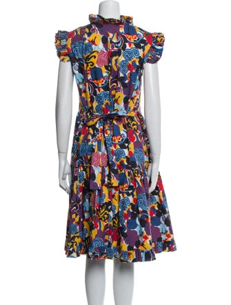 La DoubleJ Floral Print Midi Length Dress