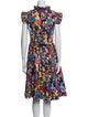 La DoubleJ Floral Print Midi Length Dress
