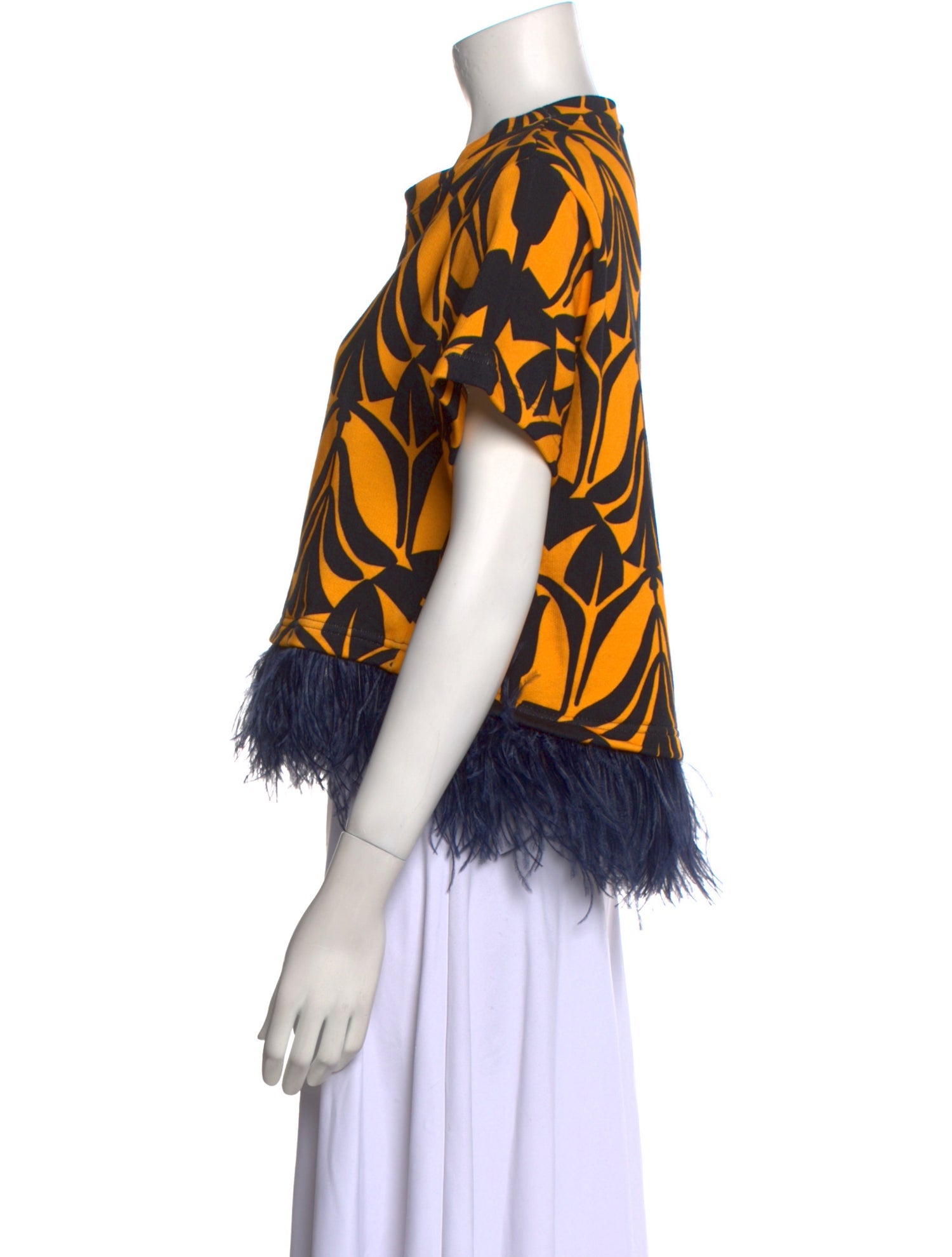 La DoubleJ Printed Crew Neck Blouse