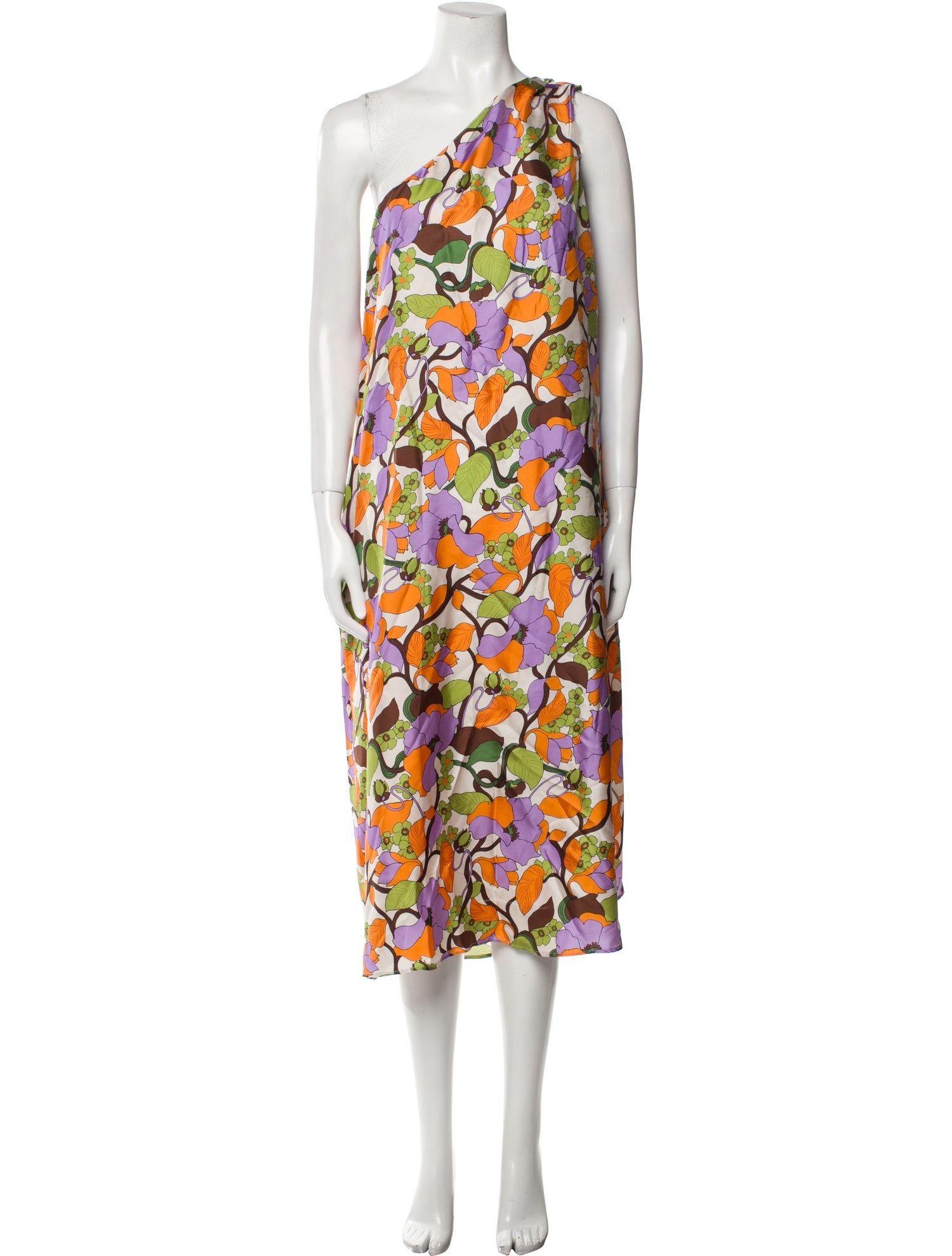 La DoubleJ Silk Midi Length Dress