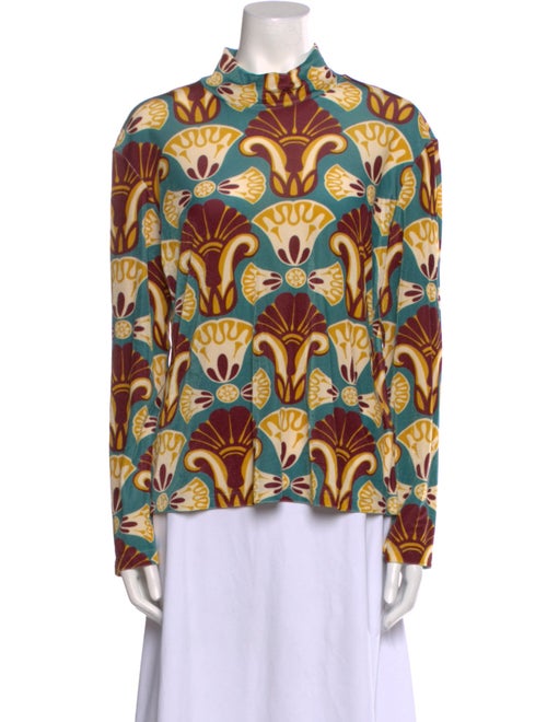 La DoubleJ Printed Long Sleeve Button-Up Top