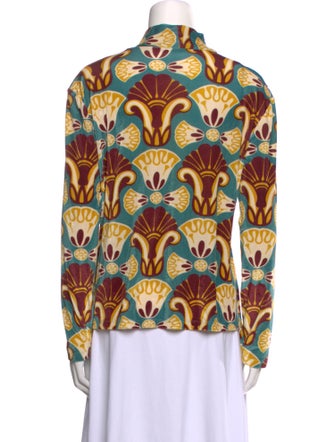 La DoubleJ Printed Long Sleeve Button-Up Top