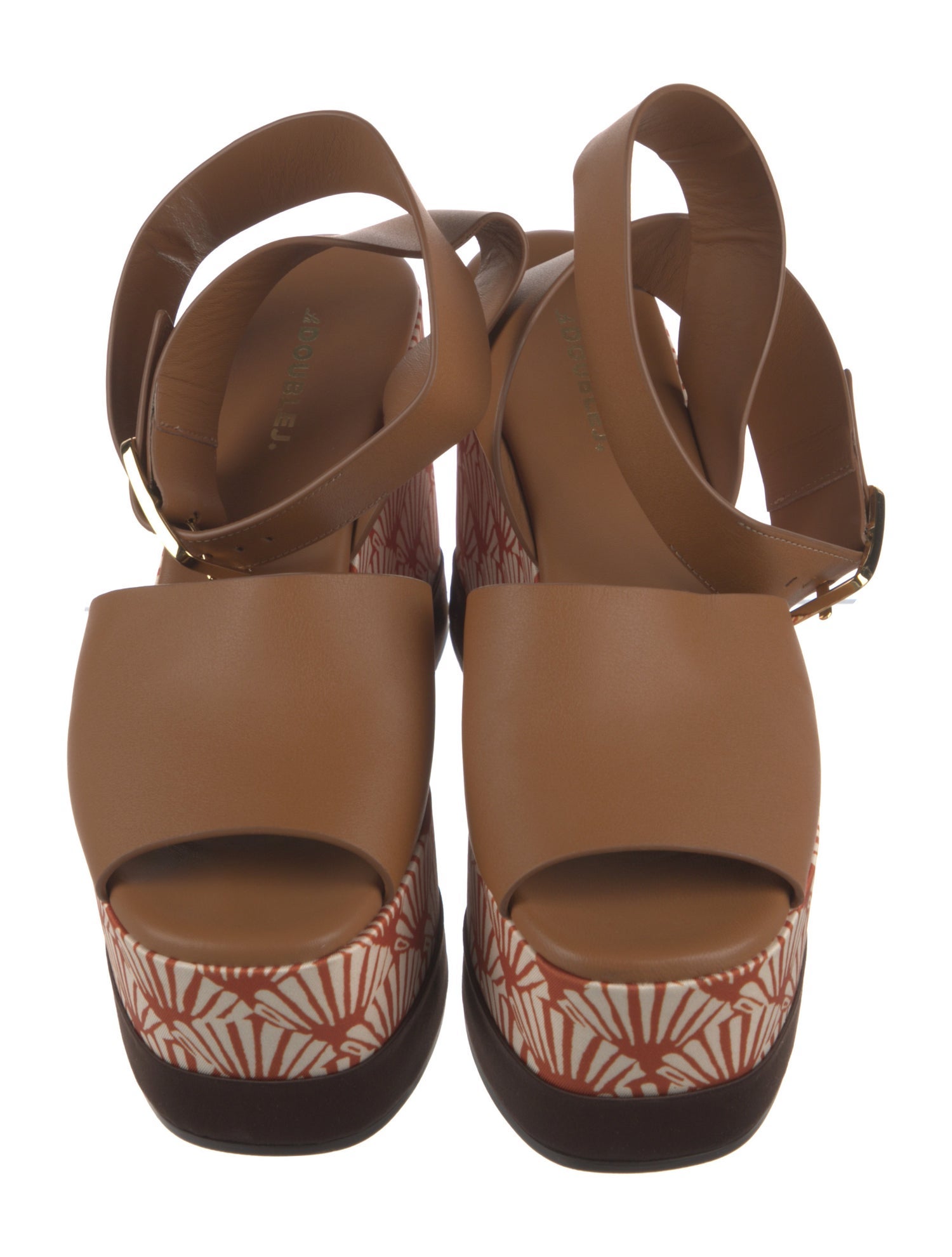 La DoubleJ Leather Slingback Sandals