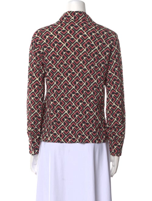 La DoubleJ Printed Long Sleeve Button-Up Top