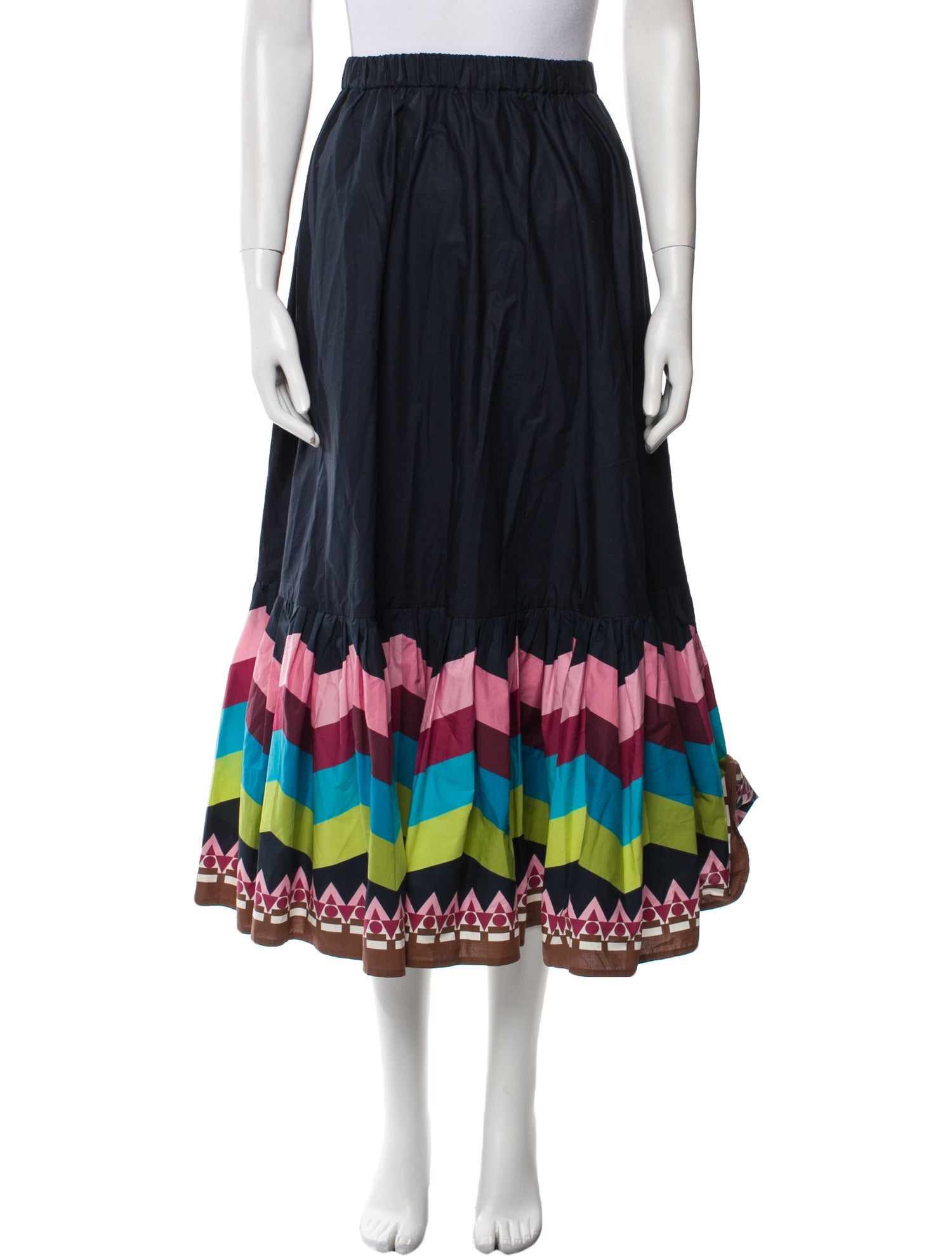 La DoubleJ Printed Midi Length Skirt