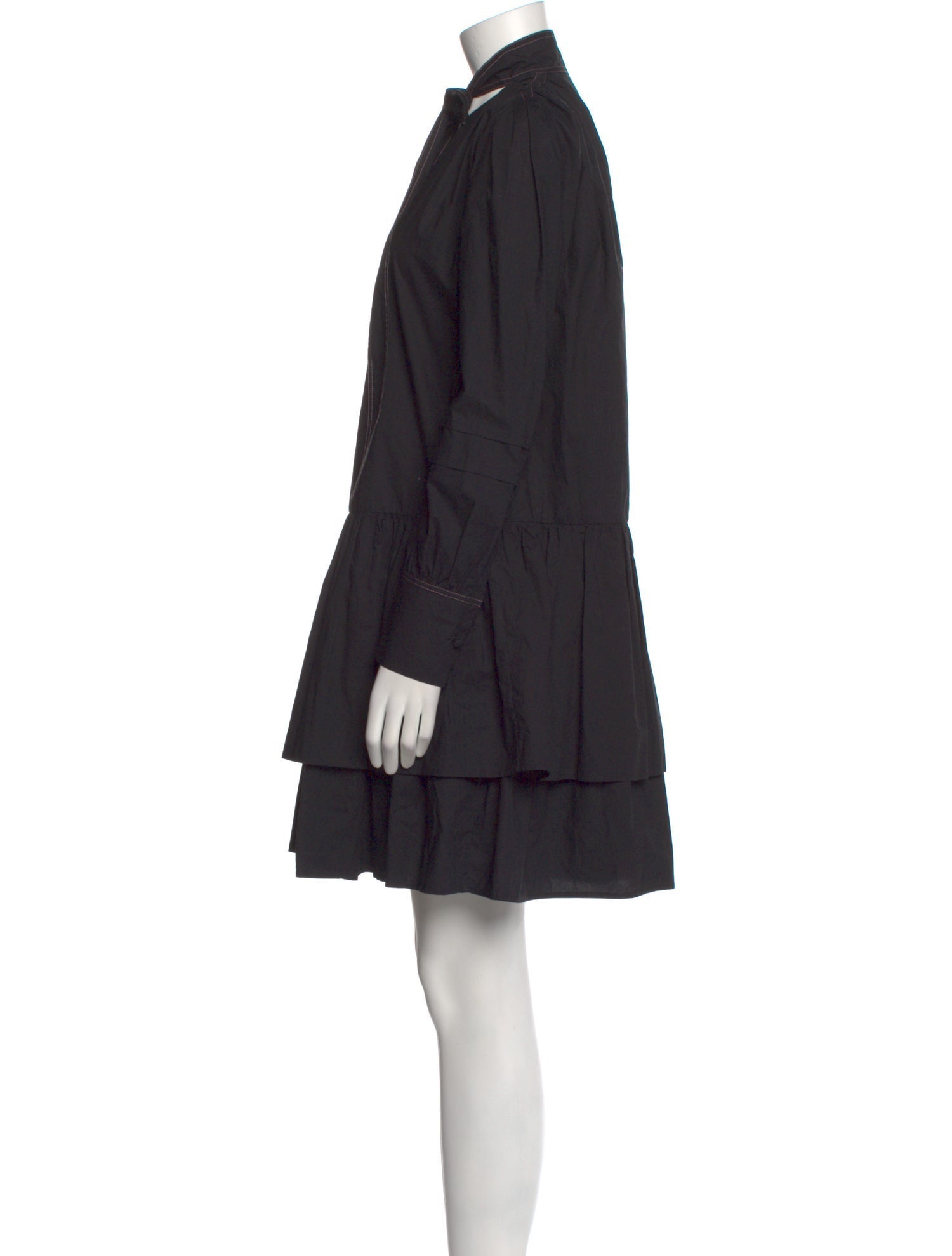 La DoubleJ Mock Neck Mini Dress