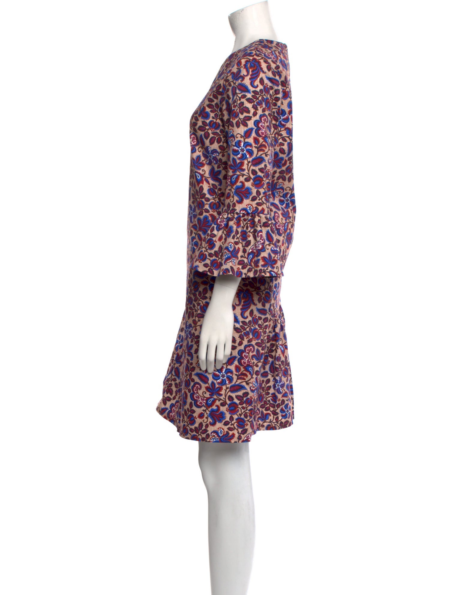 La DoubleJ Floral Print Knee-Length Dress