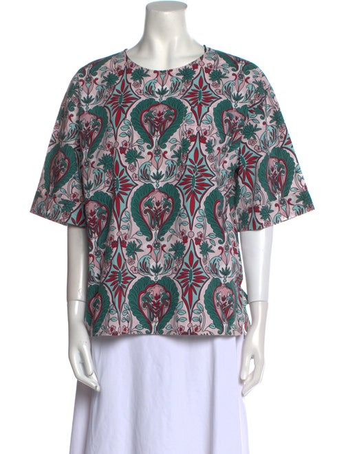 La DoubleJ Printed Crew Neck Blouse