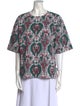 La DoubleJ Printed Crew Neck Blouse