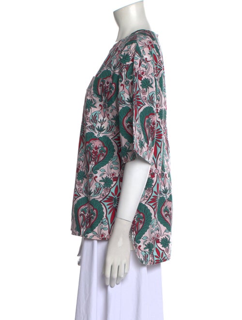 La DoubleJ Printed Crew Neck Blouse