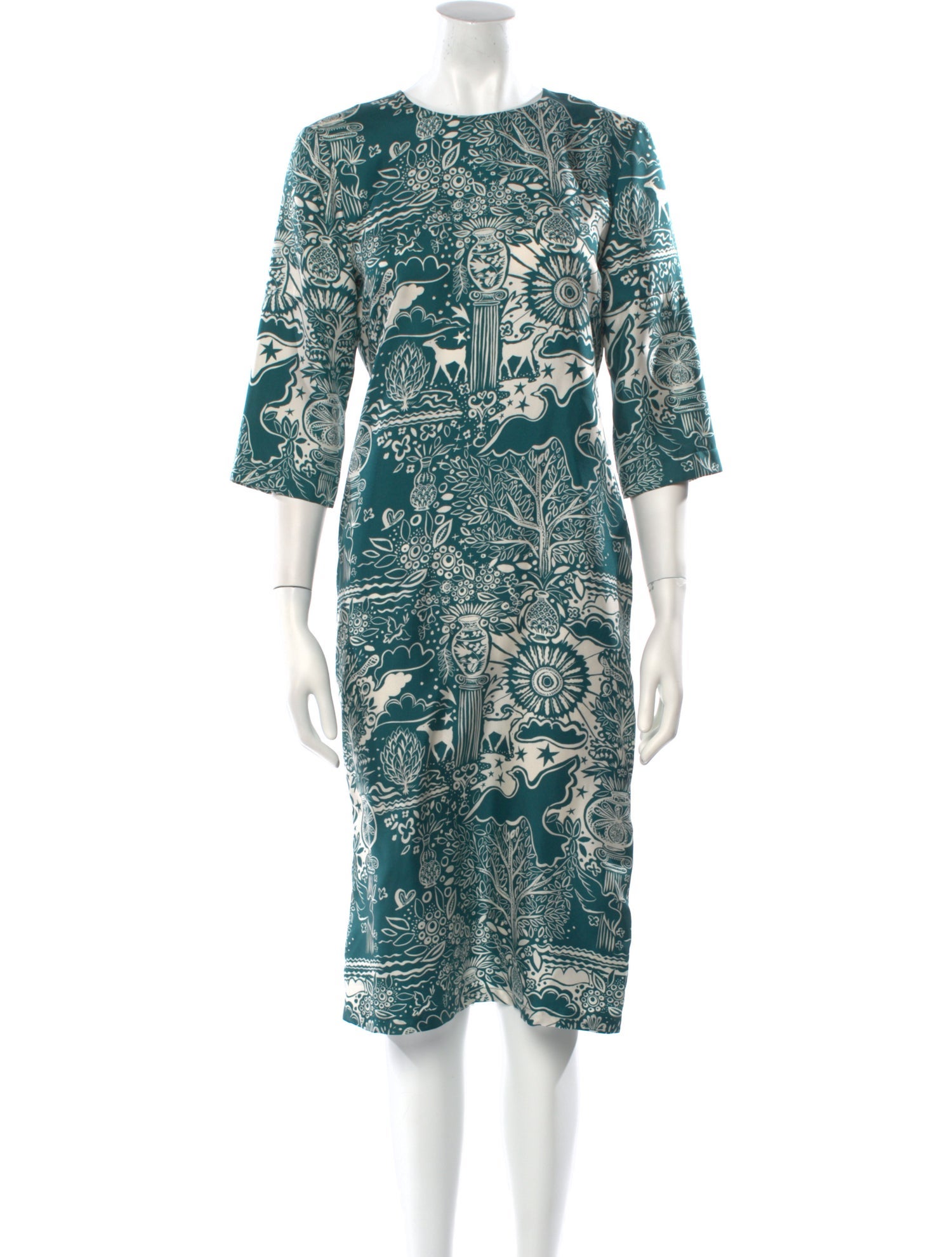 La DoubleJ Silk Midi Length Dress