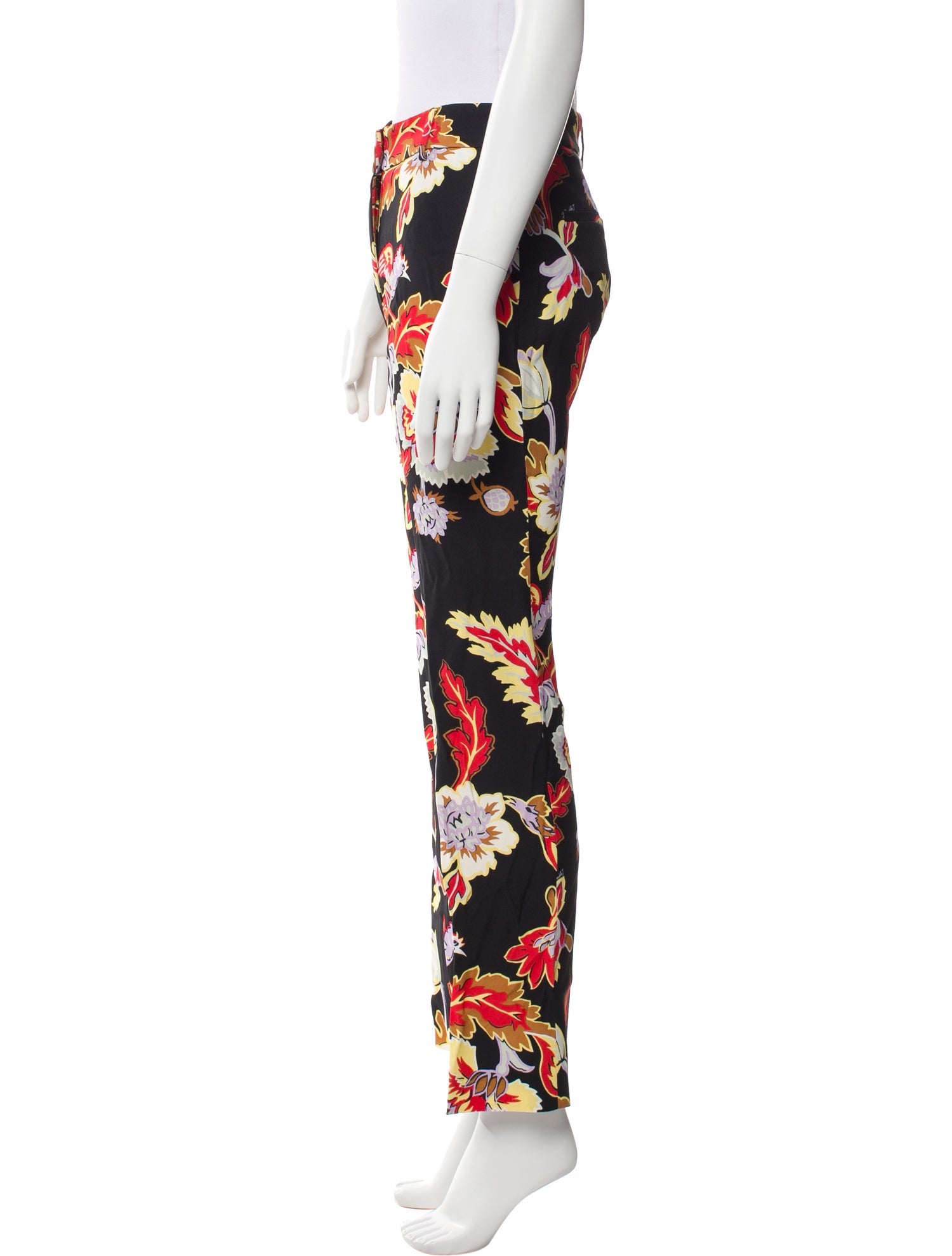 La DoubleJ Floral Print Straight Leg Pants