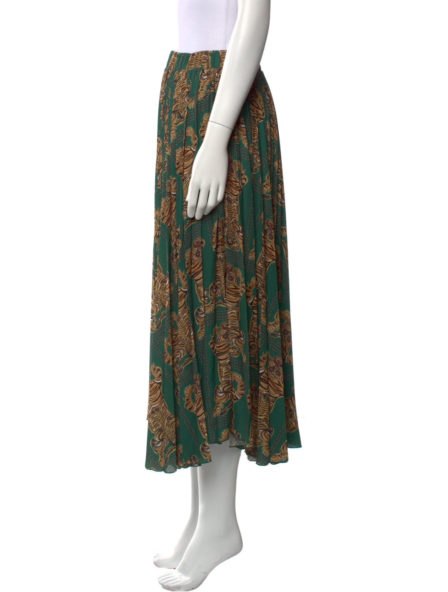 La DoubleJ Printed Midi Length Skirt