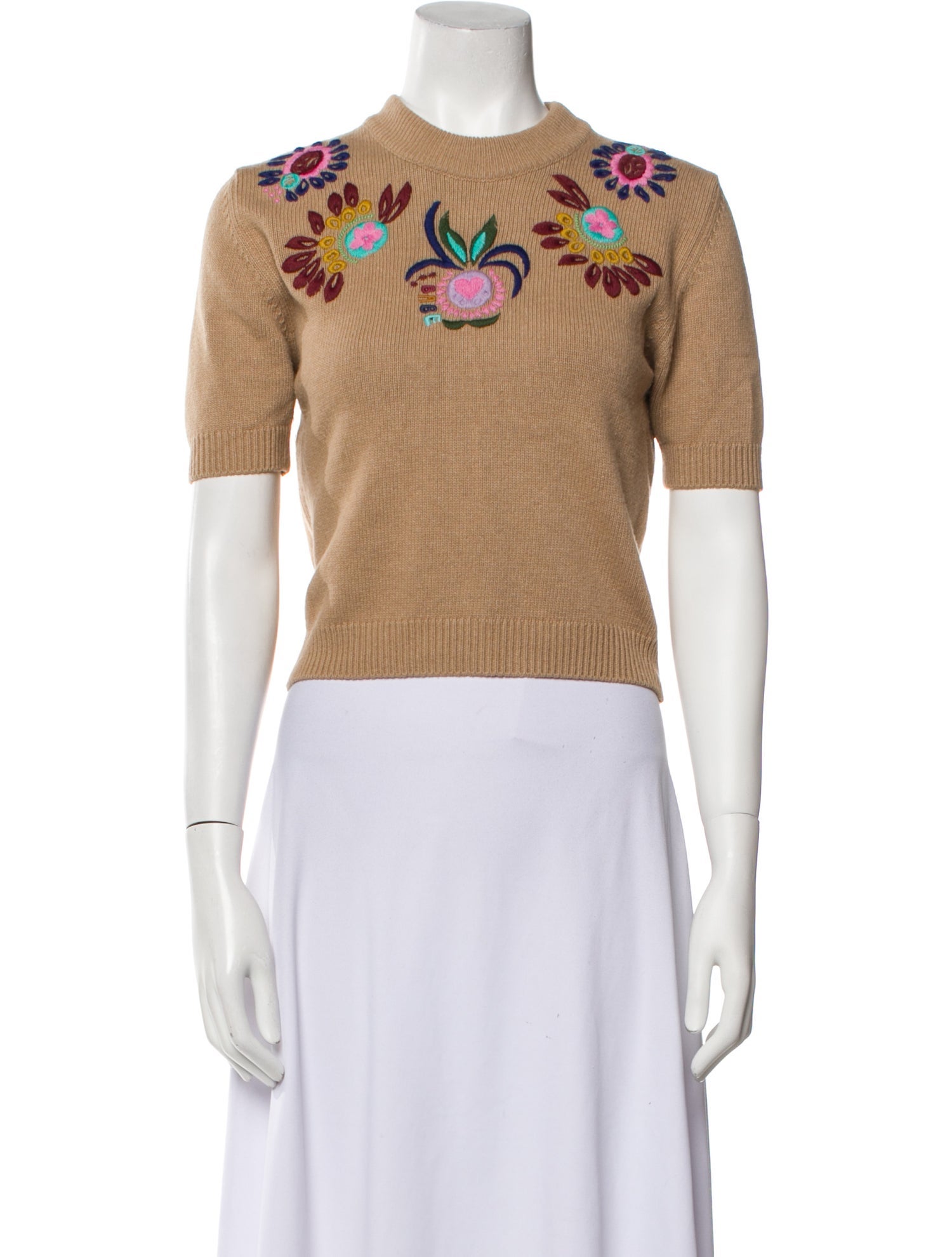 La DoubleJ Graphic Print Crew Neck Sweater