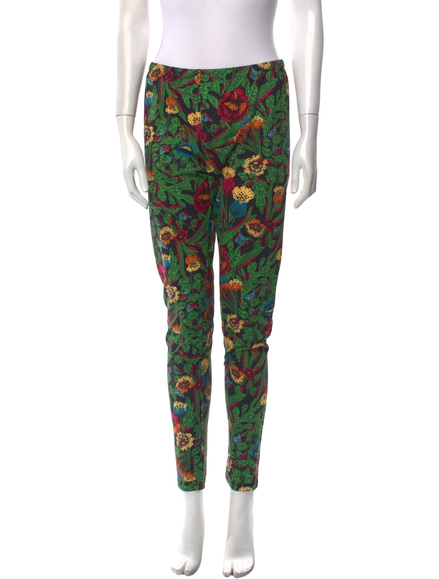 La DoubleJ Floral Print Skinny Leg Pants