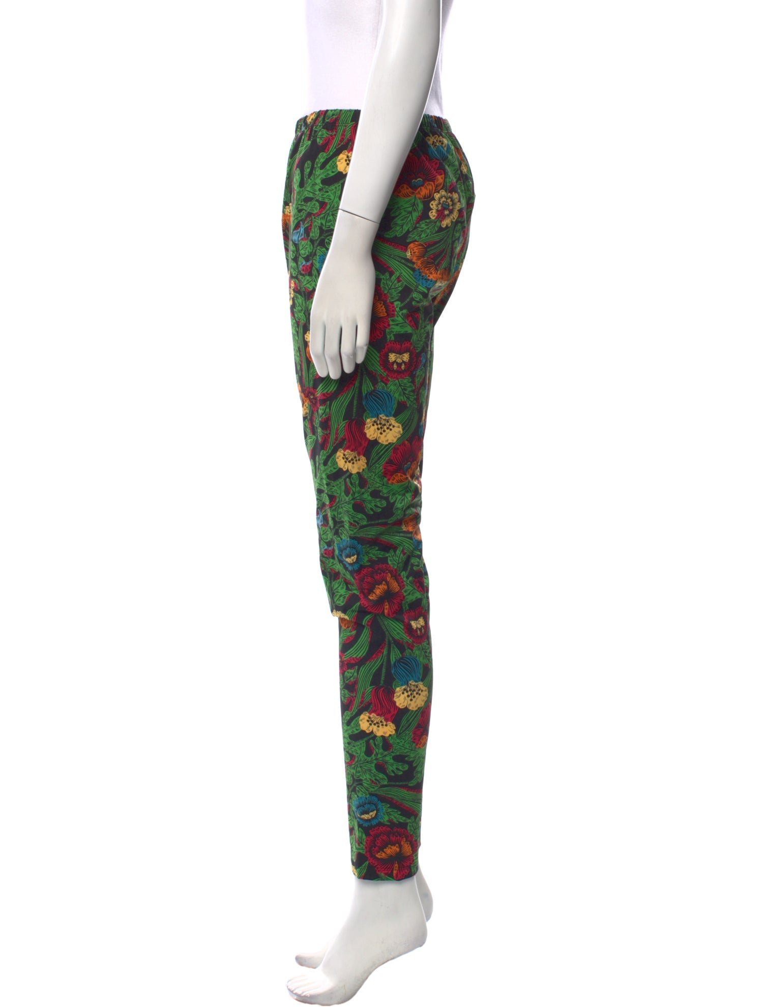 La DoubleJ Floral Print Skinny Leg Pants