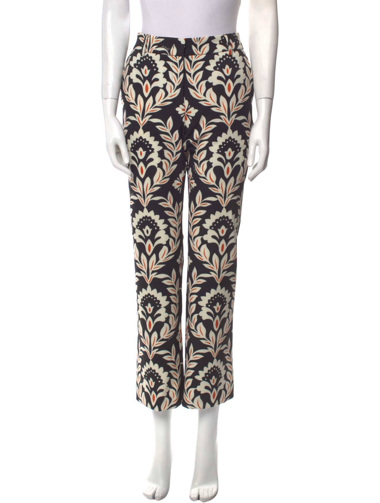 La DoubleJ Floral Print Straight Leg Pants