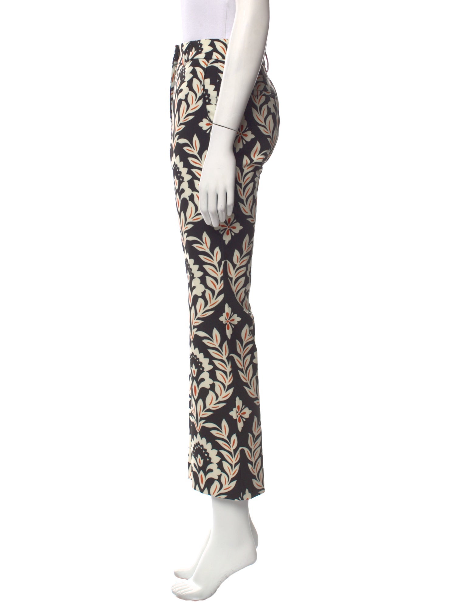 La DoubleJ Floral Print Straight Leg Pants