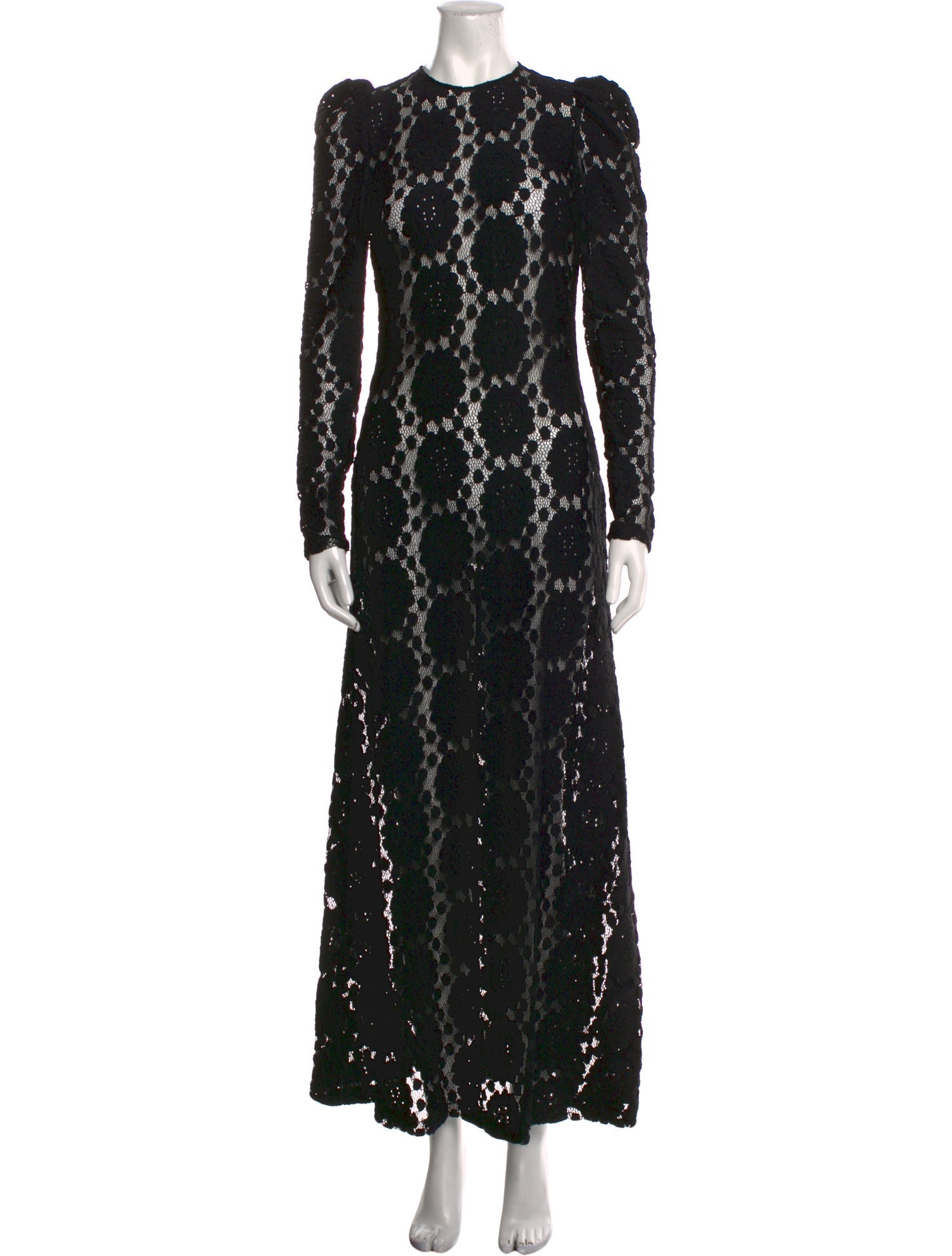 La DoubleJ Lace Pattern Long Dress